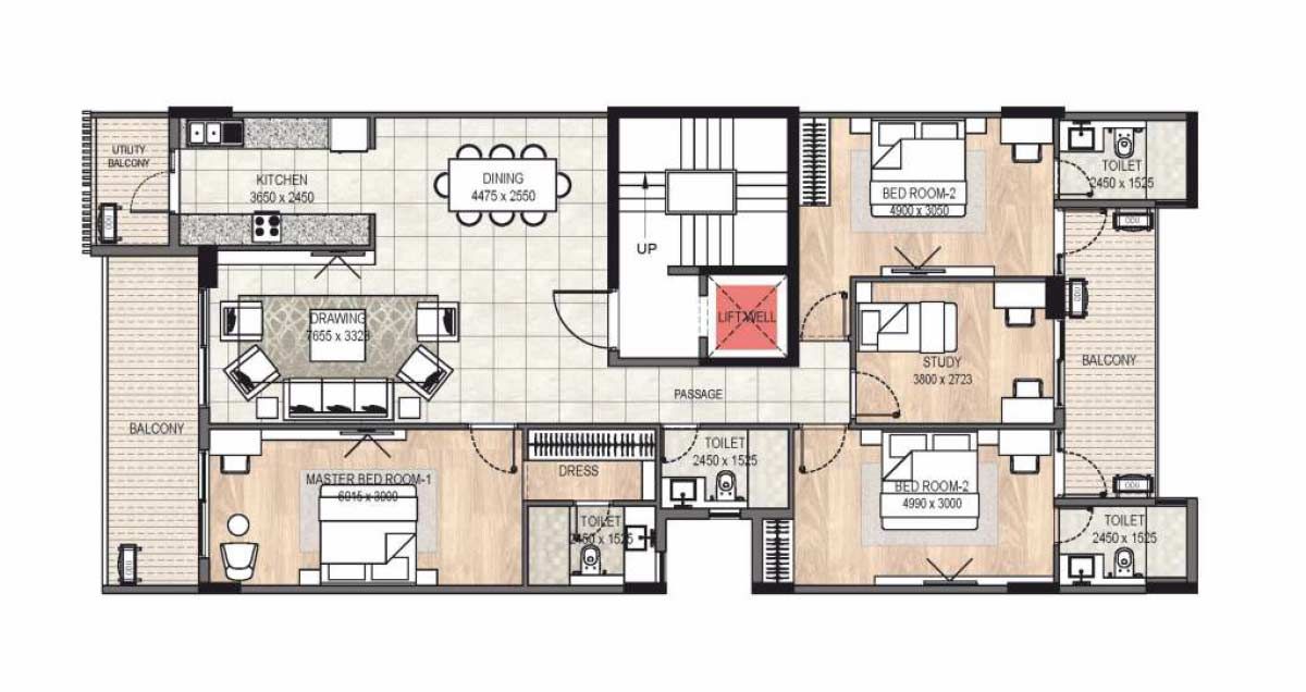 4BHK and 5 BHK